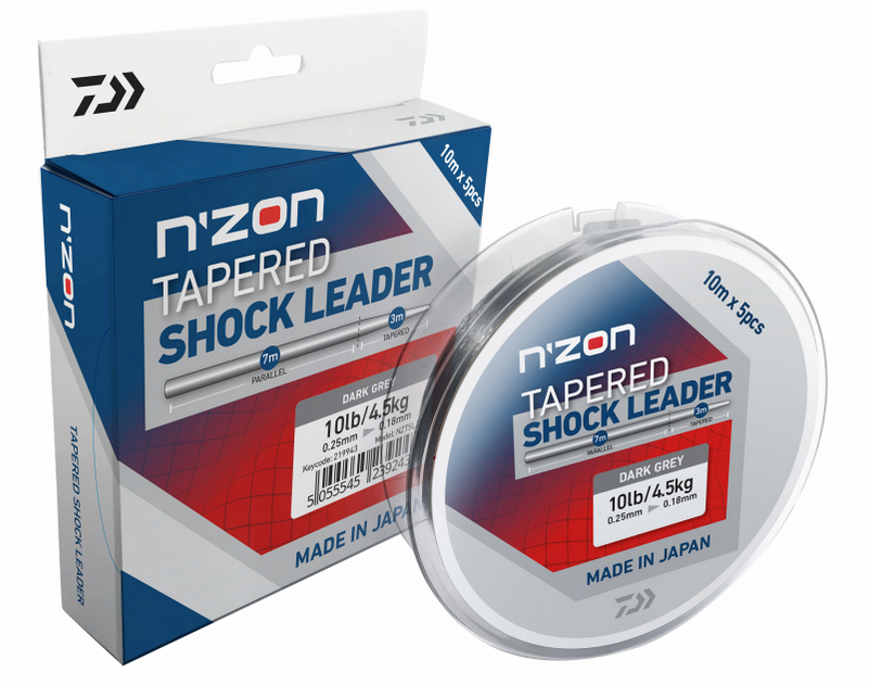 NZON TAPERED SHOCK LEADER 5x10m 0,18mm-0,25mm