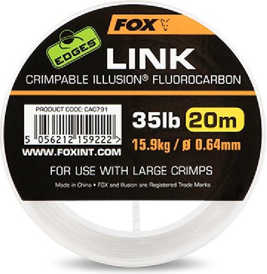 [160798] Edges Link Illusion Fluorocarbon 0.64mm 35lb 20m