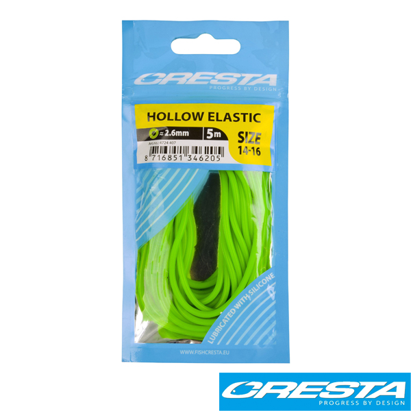 [166857] Hollow Elastic Fluo Green 2,6mm