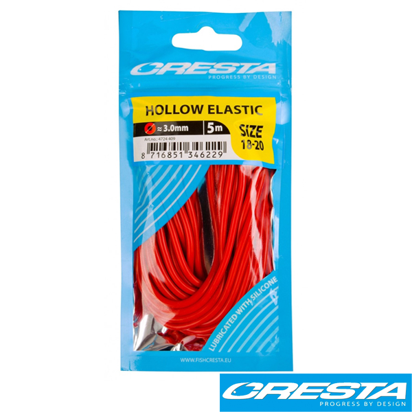 [166859] Hollow Elastic Red 3mm