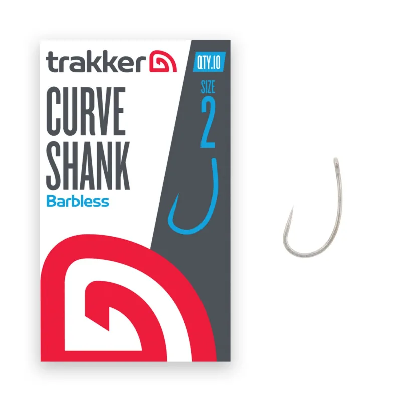Curve Shank Hooks Size 2 (Barbless) (227102)