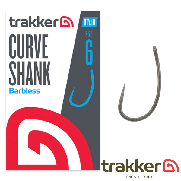 Curve Shank Hooks Size 6 (Barbless) (227104)