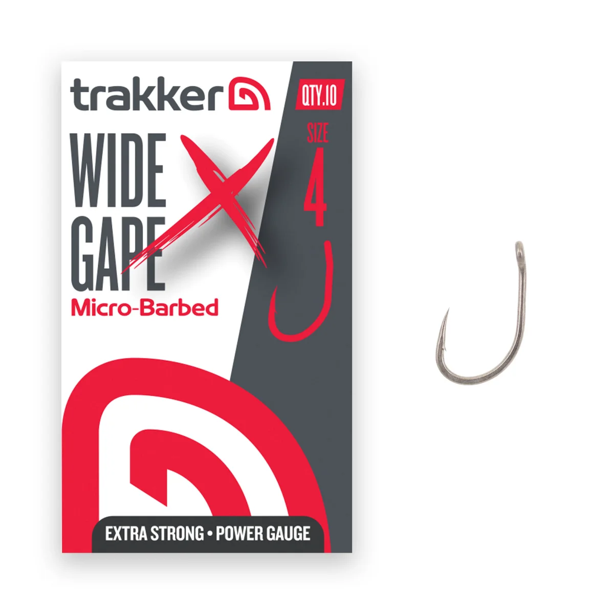 Wide Gape XS Hooks Size 4 (Micro Barbed) (227132)