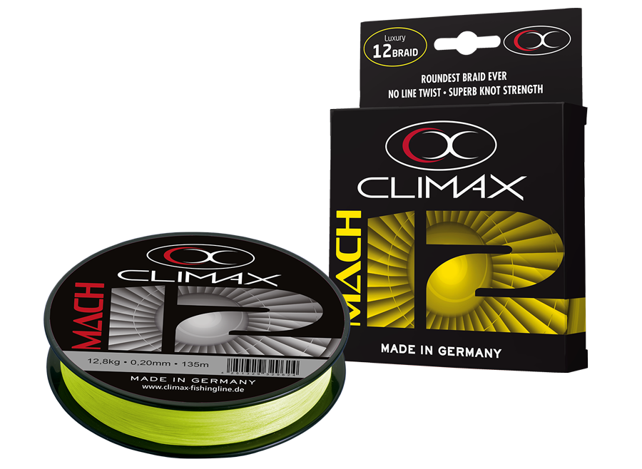 [174014] 135m 0,15mm Mach 12 Spiral Braid fluogelb