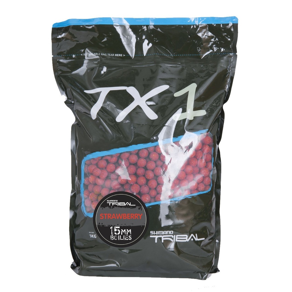 TX1 Boilie Strawberry 15mm 5kg