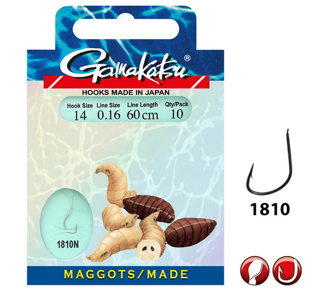 Coars Booklet Maggots 1810N #14-0.16mm 60cm