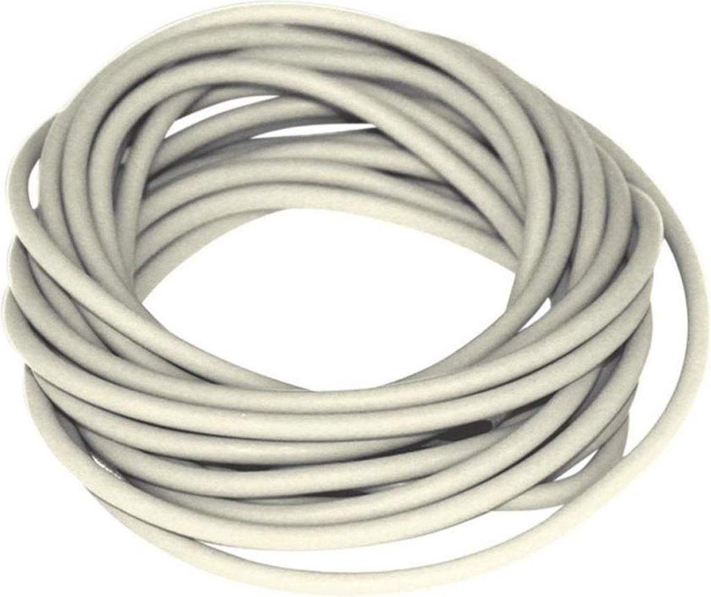 HOLLOW ELASTIC - 2.50 mm x 3m - WHITE