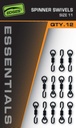 Edges Spinner Swivel Size 11 12pcs