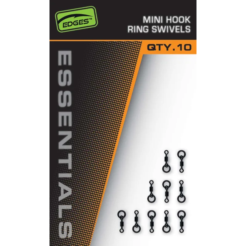 [175886] Edges Mini Hook Ring Swivels 10pcs