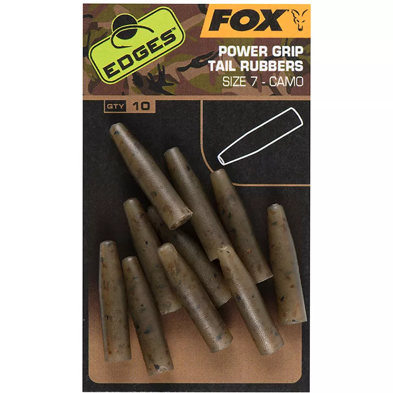 [175889] Edges Camo PowerGrip Tail Rubbers Size 7 10pcs