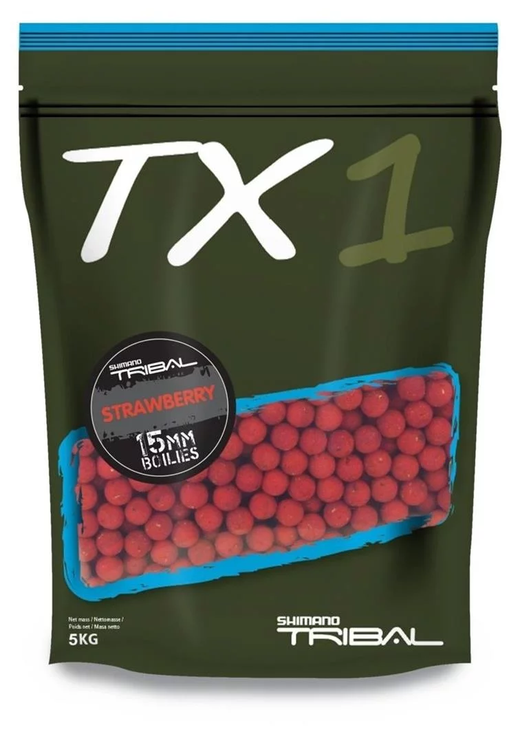 [176729] TX1 Boilie Strawberry 20mm 5kg