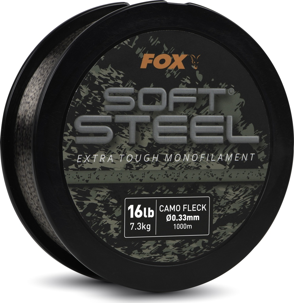 Soft Steel Fleck Camo Mono 16lb 7.3kg 0.33mm 1000m