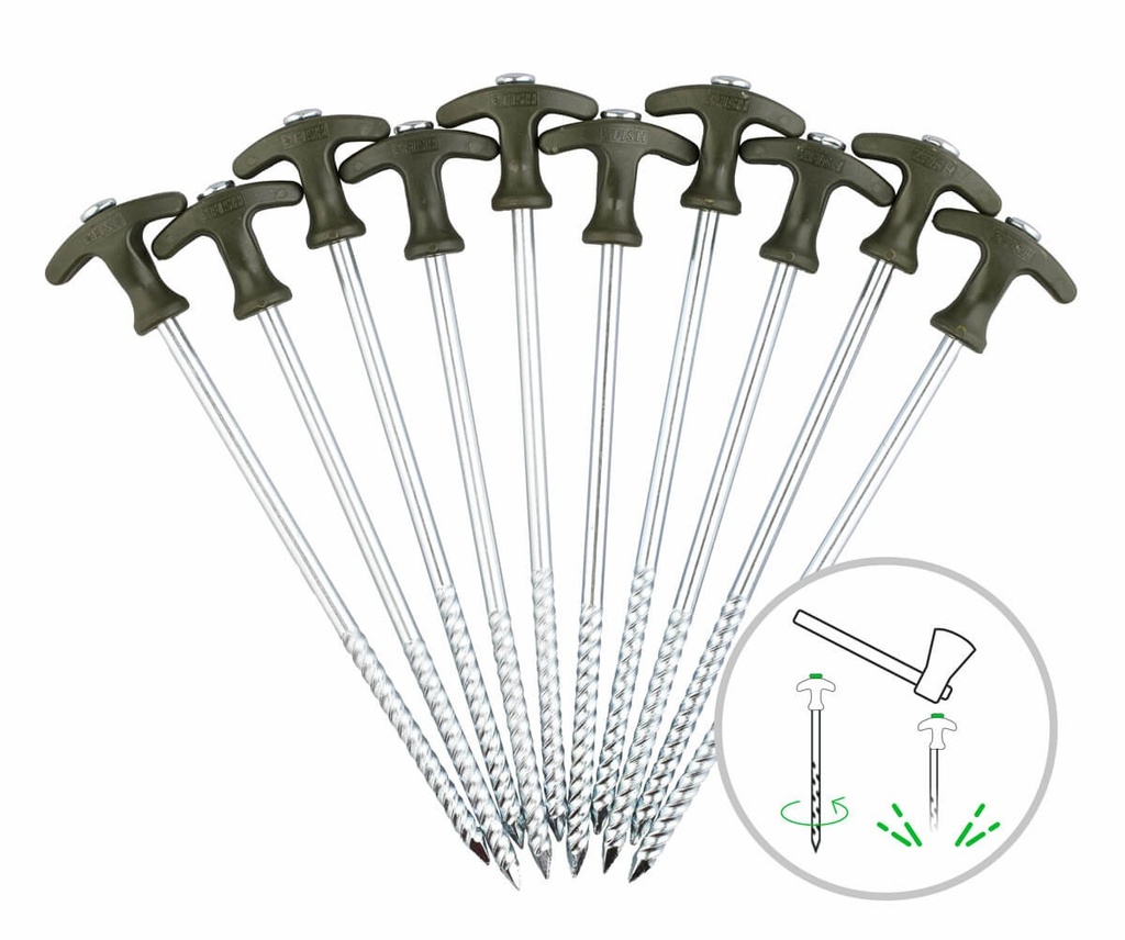 [183014] ZFISH Bivvy Peg Set 25cm/10pcs