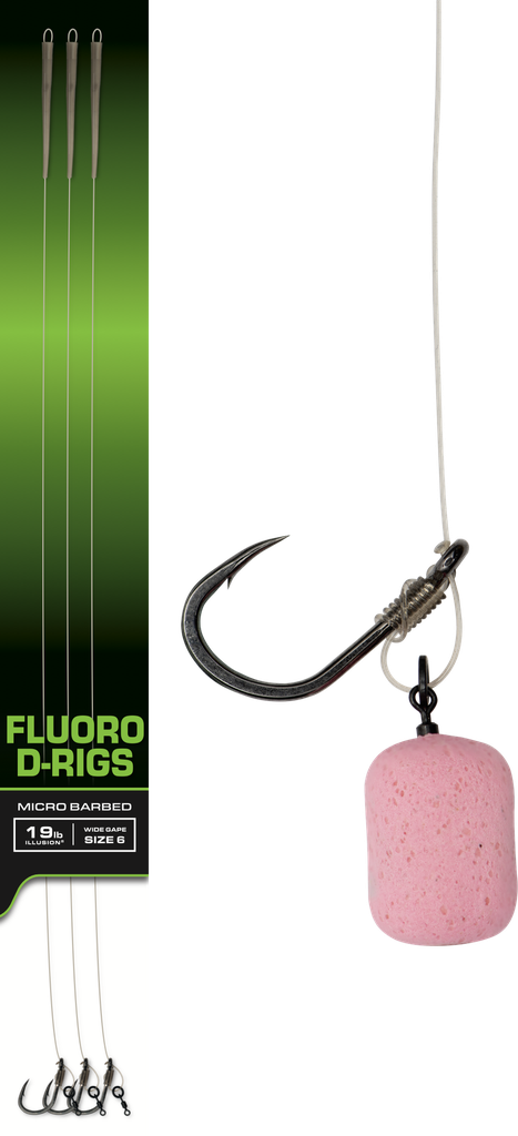 Carp Ready Rigs Fluoro D-Rig Size 4 3pcs