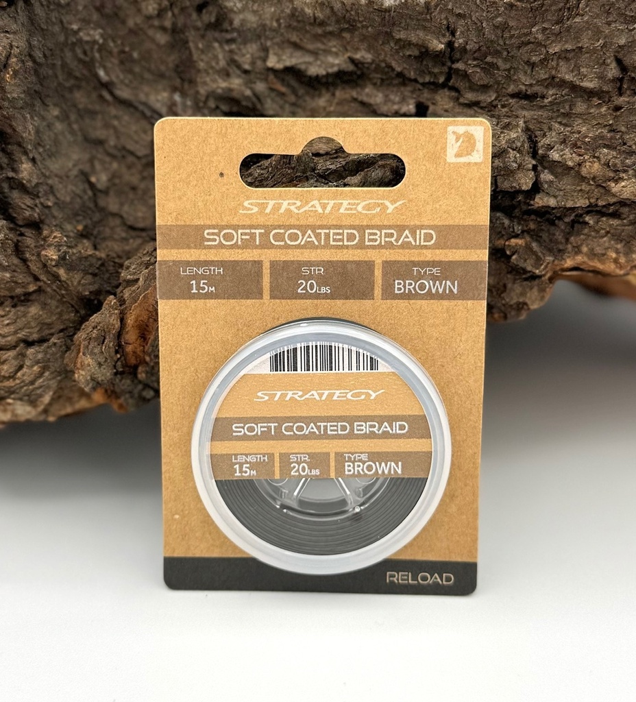 [185294] Strategy Reload Coated Braid Brown 20Lbs 15m