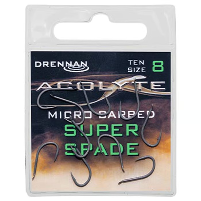 Acolyte Super Spade Hooks , Barbed 8