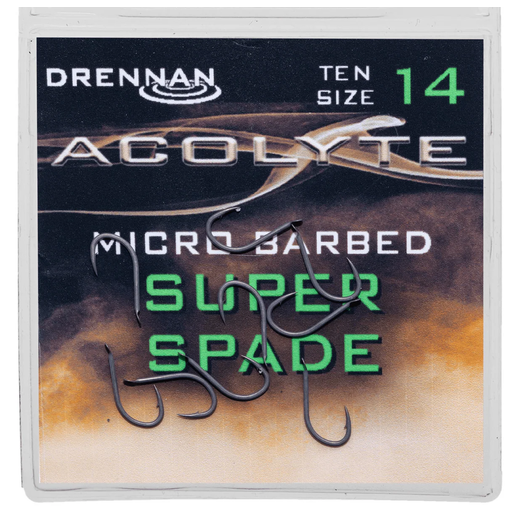 Acolyte Super Spade Hooks , Barbed 14