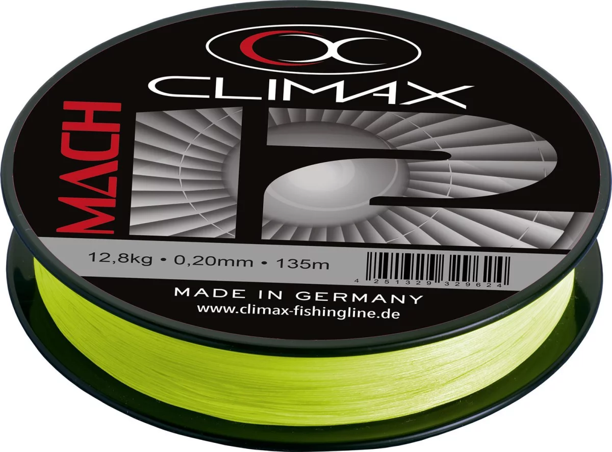 135m 0,23mm Mach 12 Spiral Braid fluogelb